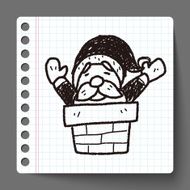 santa claus doodle N7