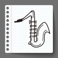 Saxophone doodle N3