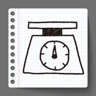 scale weight doodle drawing N5