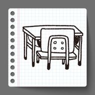 school desk doodle N2