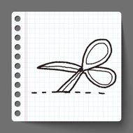 scissors cut doodle N2