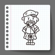 scotland man doodle N2