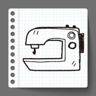 sewing machine doodle N2