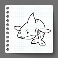 shark doodle N4