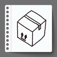 shipping box doodle N24
