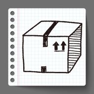 shipping box doodle N25