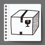 shipping box doodle N26