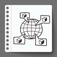 shipping box doodle N28