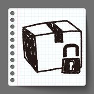 shipping box doodle N29