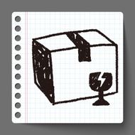 shipping box doodle N34