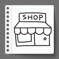 shop store doodle drawing N10