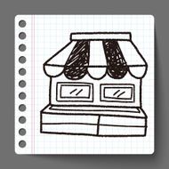shop store doodle drawing N12