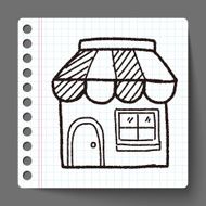 shop store doodle drawing N13