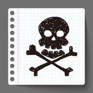 skull Doodle N21