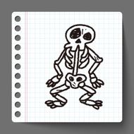 skull Doodle N23