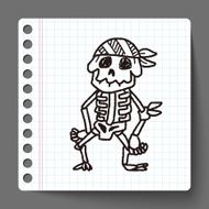 skull Doodle N26