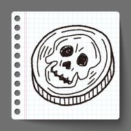 skull Doodle N28