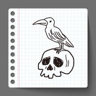 skull Doodle N29