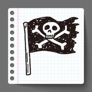 skull flag doodle N2