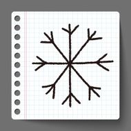 snow flower doodle N3