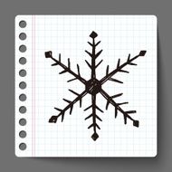 snowflake doodle N6