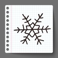 snowflakes doodle N4