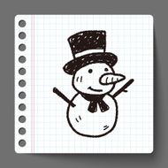snowman doodle N7