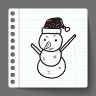 snowman doodle N8