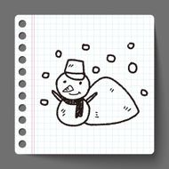 snowman doodle N9