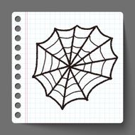 spider web doodle N2