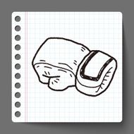 sport glove doodle N2