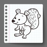 Squirrel doodle N3