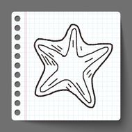 Starfish doodle N3