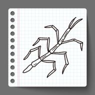 Stick insect doodle N2
