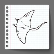 Stingray doodle N2