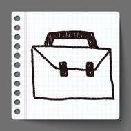 suitcase doodle drawing N3