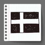 sweden flag doodle N2