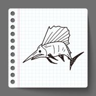 Swordfish doodle N2