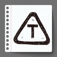 T junction road doodle N2