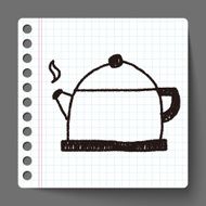 tea pot doodle drawing N5