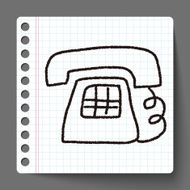 telephone doodle drawing N3