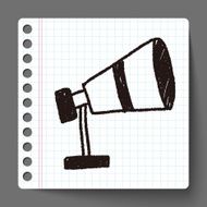 Telescope doodle drawing N3