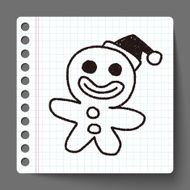 The Gingerbread Man doodle drawing N4