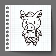 three little pigs doodle N5
