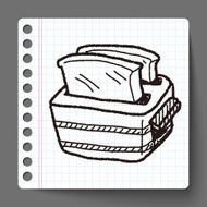 toast doodle drawing N11