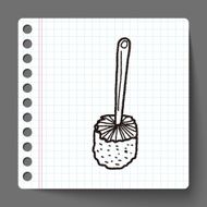 toilet brush doodle N2