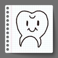 tooth doodle drawing N4