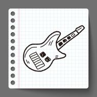 toy guitar doodle N2