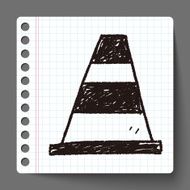 traffic Cone doodle N2