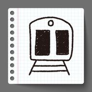 train doodle drawing N3